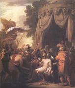 Benjamin West The Death of Epaminondas (mk25) oil on canvas